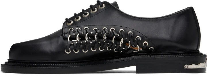 Toga Virilis Black Leather Derbys - Image 3