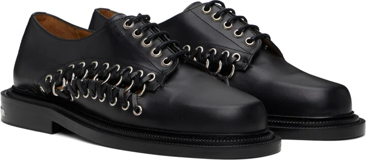 Toga Virilis Black Leather Derbys - Image 4