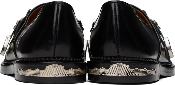 Toga Virilis Black Leather Loafers - Image 2