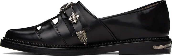 Toga Virilis Black Leather Loafers - Image 3