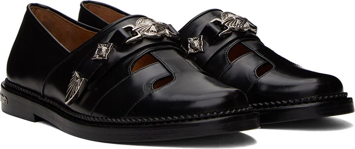 Toga Virilis Black Leather Loafers - Image 4