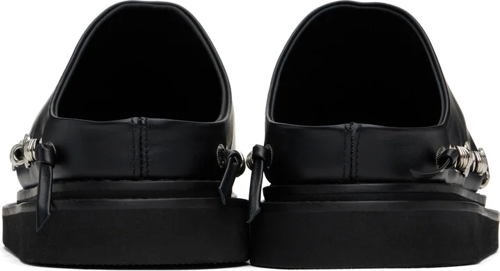 Toga Virilis Black Leather Slip-on Loafers - Image 2
