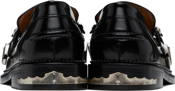 Toga Virilis Black Metal Loafers - Image 2