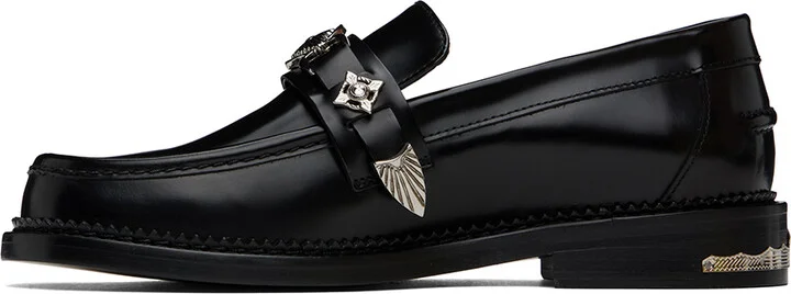 Toga Virilis Black Metal Loafers - Image 3