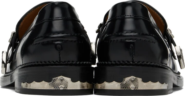Toga Virilis Black Metal Loafers - Image 2
