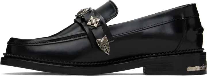 Toga Virilis Black Metal Loafers - Image 3