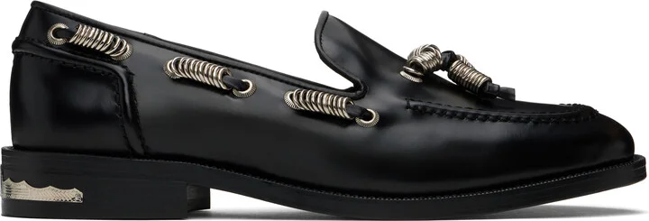 Toga Virilis Black O-ring Loafers