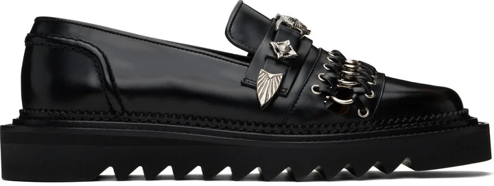Toga Virilis Black O-Ring Loafers