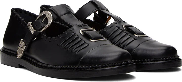Toga Virilis Black Pin-Buckle Loafers - Image 4