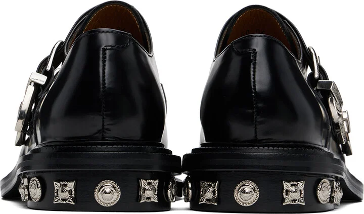 Toga Virilis Black Polido Monkstraps - Image 2