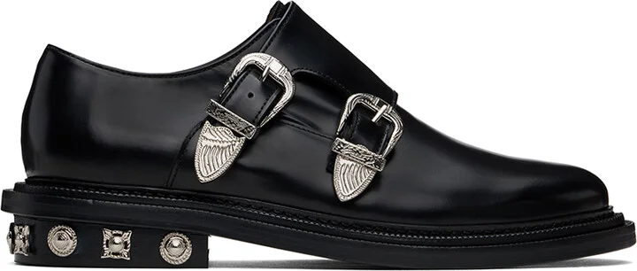 Toga Virilis Black Polido Monkstraps