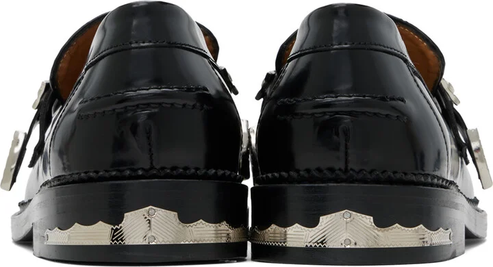 Toga Virilis Black Polished Loafers - Image 2
