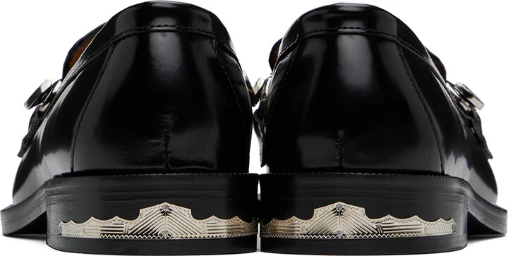 Toga Virilis Black Polished Loafers - Image 2