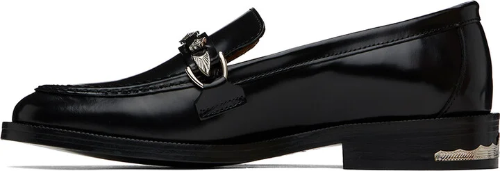 Toga Virilis Black Polished Loafers - Image 3