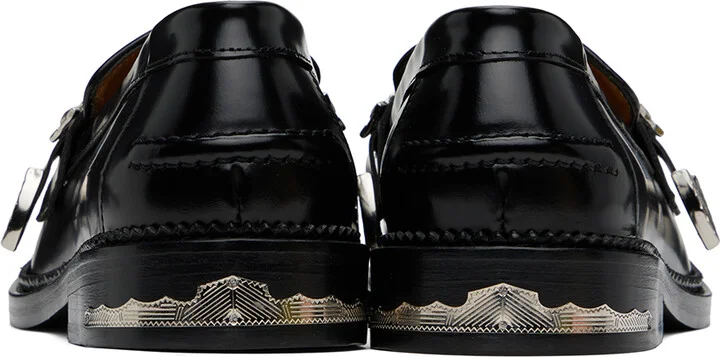 Toga Virilis Black Polished Loafers - Image 2