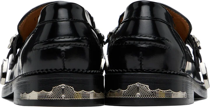 Toga Virilis Black Polished Loafers - Image 2