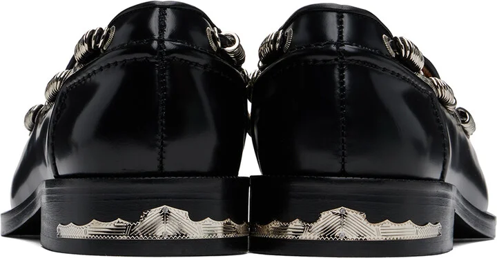Toga Virilis Black Polished Loafers - Image 2