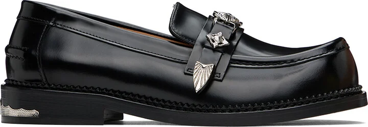 Toga Virilis Black Polished Loafers