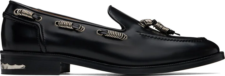 Toga Virilis Black Polished Loafers