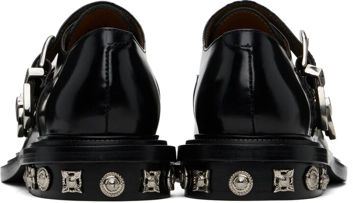 Toga Virilis Black Polished Monkstraps - Image 2