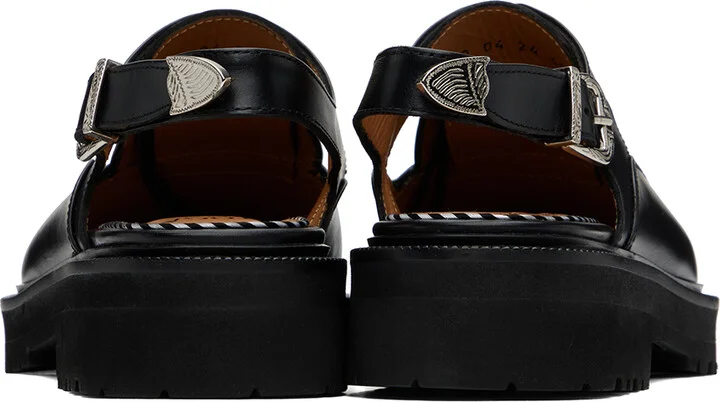 Toga Virilis Black Polished Oxfords - Image 2
