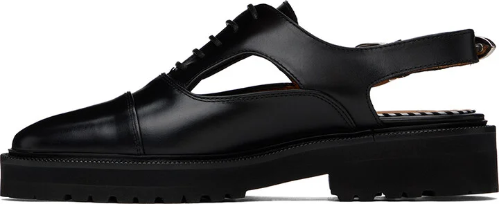 Toga Virilis Black Polished Oxfords - Image 3