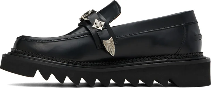 Toga Virilis Black Shark Sole Loafers - Image 3