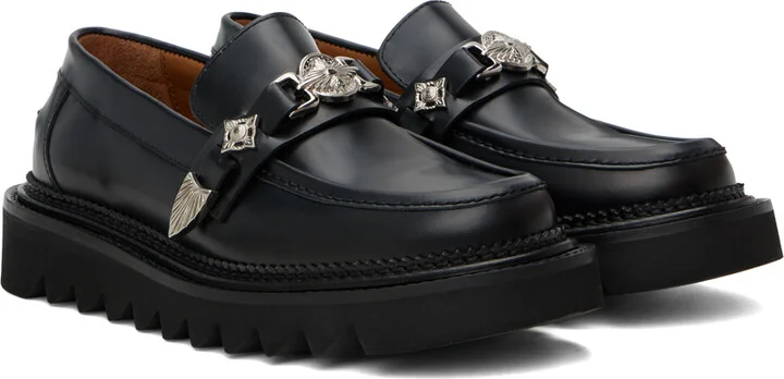 Toga Virilis Black Shark Sole Loafers - Image 4
