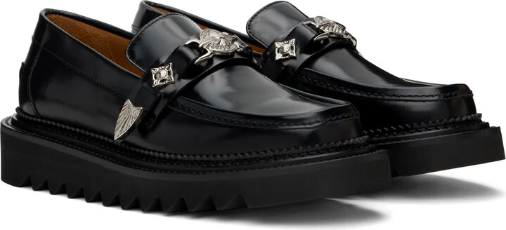 Toga Virilis Black Shark Sole Loafers - Image 4