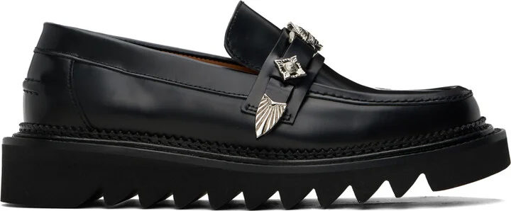 Toga Virilis Black Shark Sole Loafers