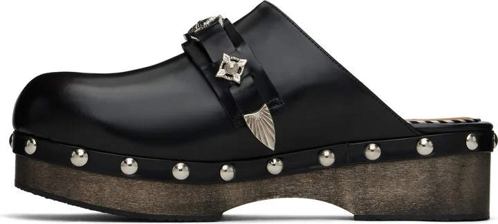 Toga Virilis Black Stud Loafers - Image 3