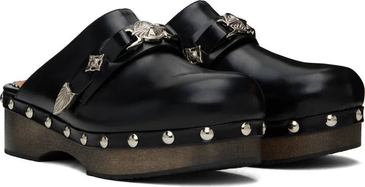 Toga Virilis Black Stud Loafers - Image 4