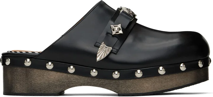 Toga Virilis Black Stud Loafers