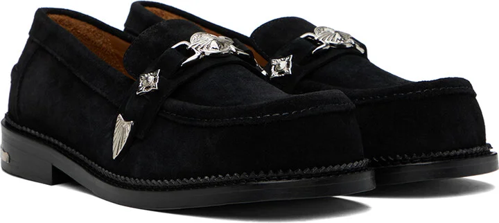 Toga Virilis Black Suede Loafers - Image 4