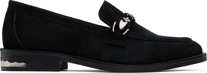 Toga Virilis Black Suede Loafers