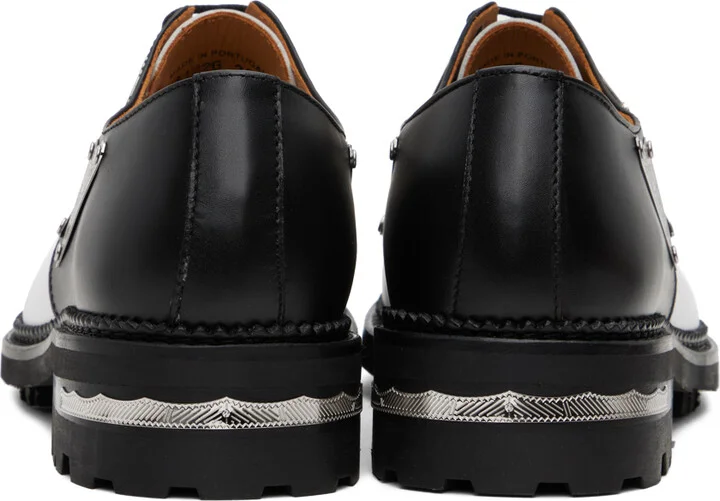 Toga Virilis Black & White Metal Plate Oxfords - Image 2