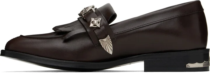 Toga Virilis Brown Leather Loafers - Image 3