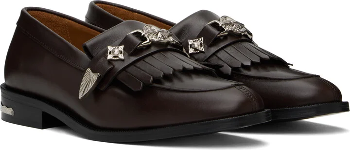 Toga Virilis Brown Leather Loafers - Image 4