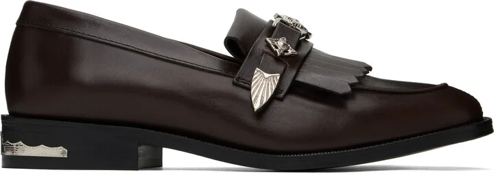 Toga Virilis Brown Leather Loafers