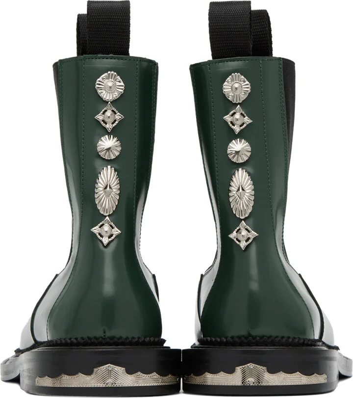 Toga Virilis Green Hardware Chelsea Boots - Image 2