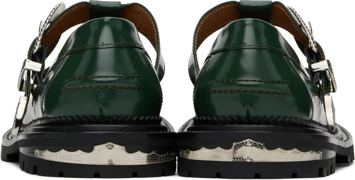 Toga Virilis Green Polished Loafers - Image 2