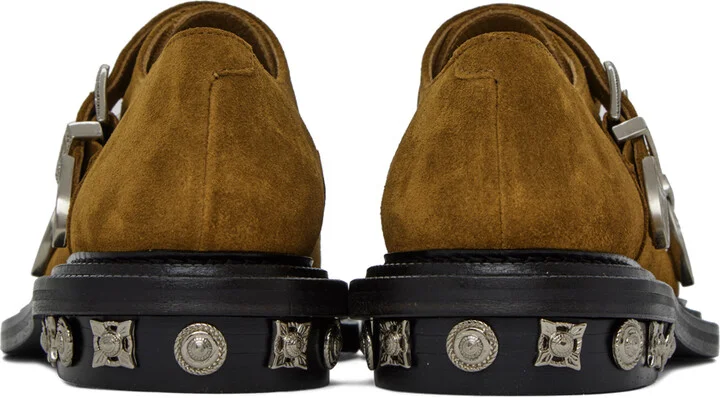 Toga Virilis Khaki Buckle Monkstraps - Image 2