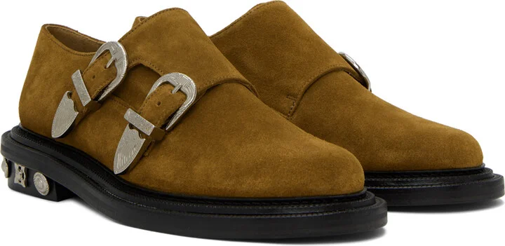 Toga Virilis Khaki Buckle Monkstraps - Image 4