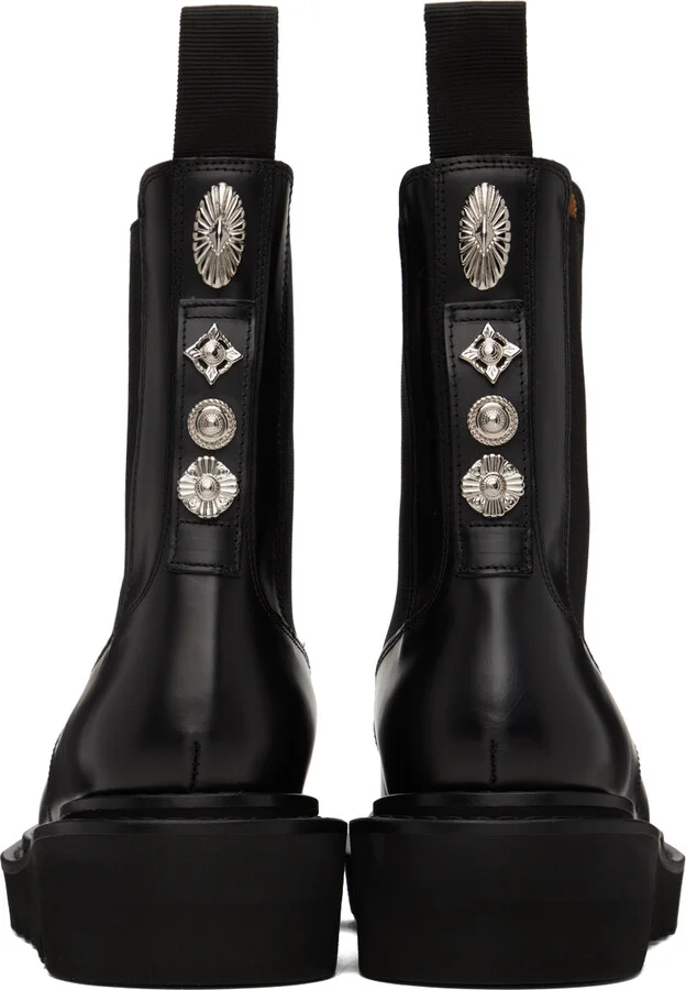 Toga Virilis SSENSE Exclusive Black Chelsea Boots - Image 2