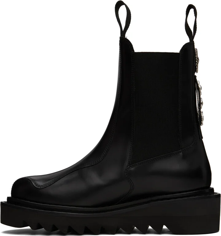 Toga Virilis SSENSE Exclusive Black Chelsea Boots - Image 3