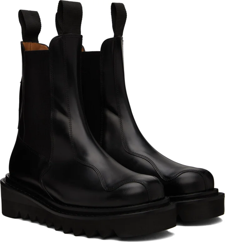Toga Virilis SSENSE Exclusive Black Chelsea Boots - Image 4