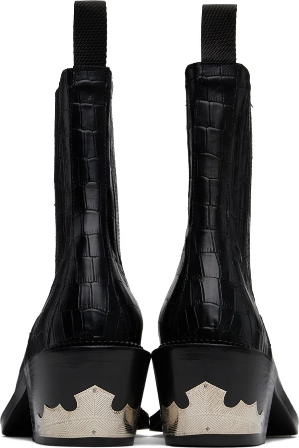 Toga Virilis SSENSE Exclusive Black Chelsea Boots - Image 2