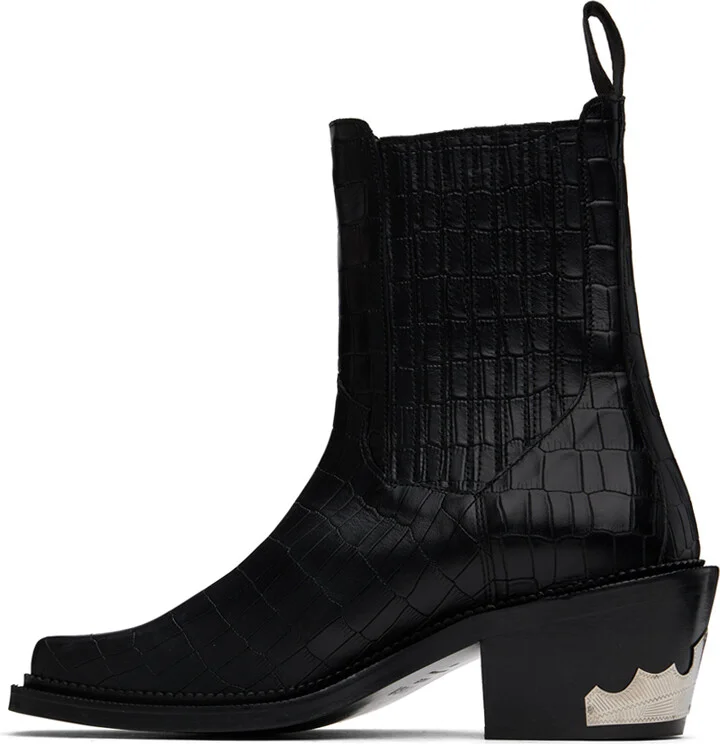 Toga Virilis SSENSE Exclusive Black Chelsea Boots - Image 3
