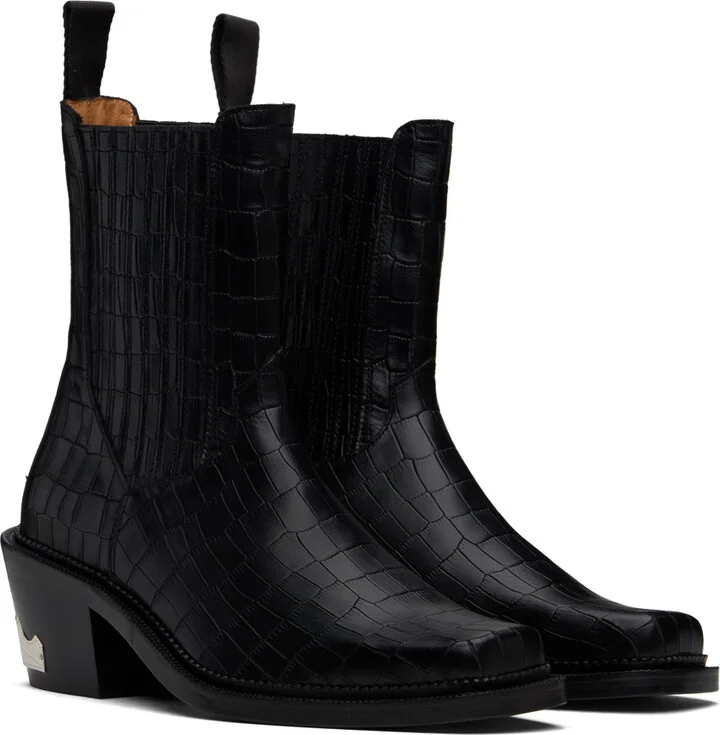 Toga Virilis SSENSE Exclusive Black Chelsea Boots - Image 4
