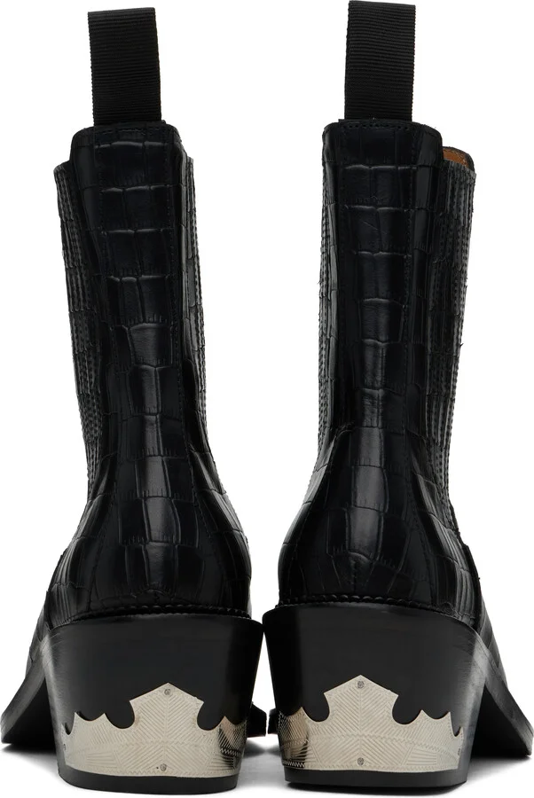 Toga Virilis SSENSE Exclusive Black Chelsea Boots - Image 2